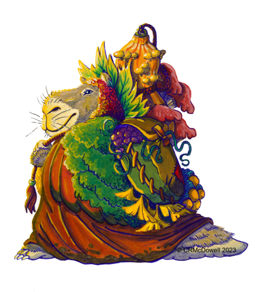 Wandering Trader (Original Matted Artwork 8" x 10")