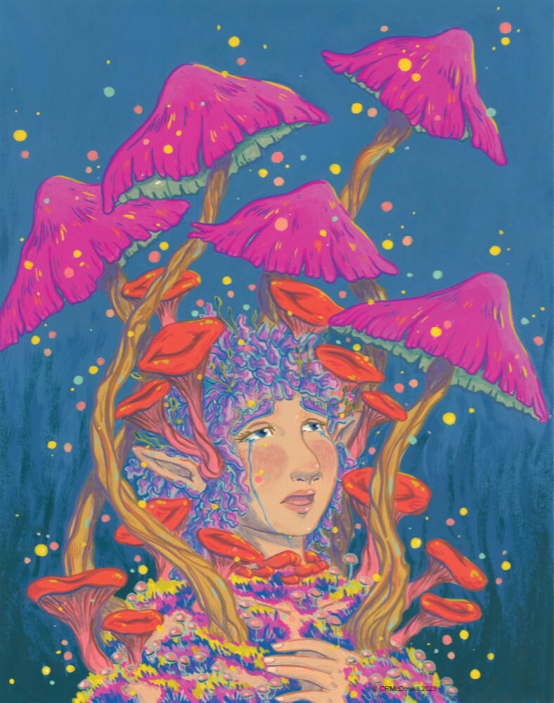 Mushroom Lady: Even from Decay Comes Growth (11x14 Print)
