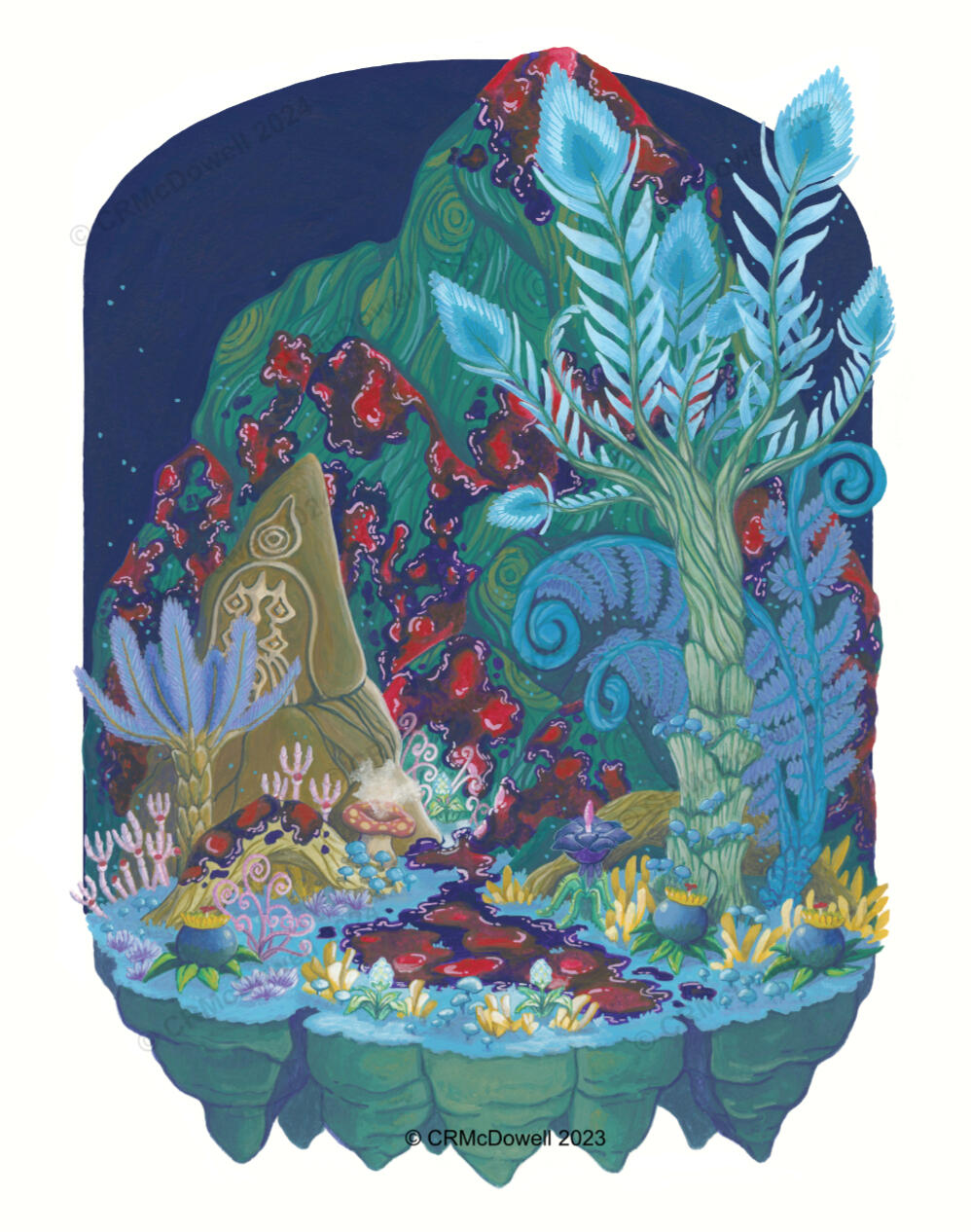 The Depths: Legend of Zelda: Tears of the Kingdom Fan Art (11x14 Print)