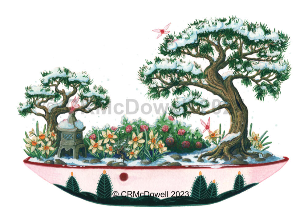 Winter Terrarium: Japan (5x7 Print)